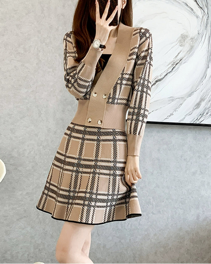 Classic Plaid Two-Piece Set 00462