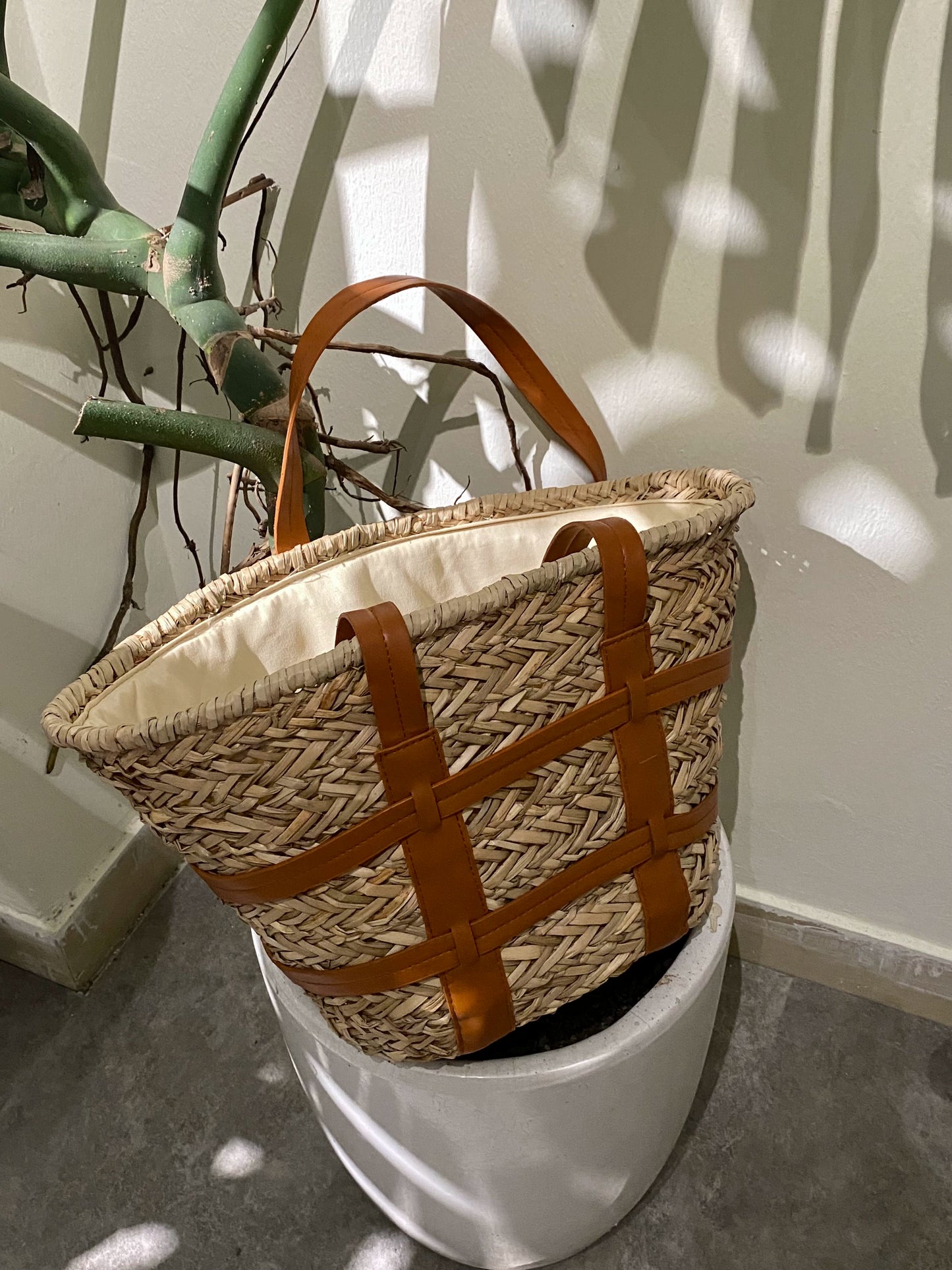 Basket Tote Bag 00058