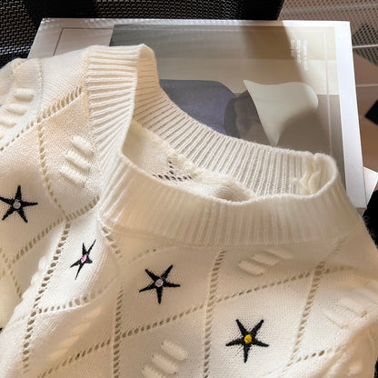 Starry Short Sleeve Knit 00250