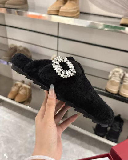 Crystal Bloom Fuzzy Slides 00504