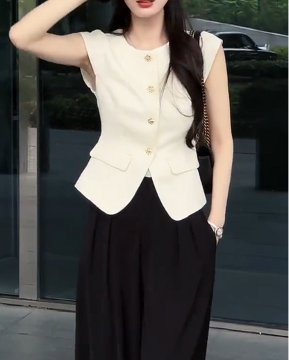 V-Cut Tailored Vest 00214