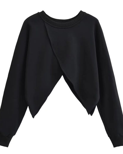 Asymmetric Cross Sweatshirt 00458