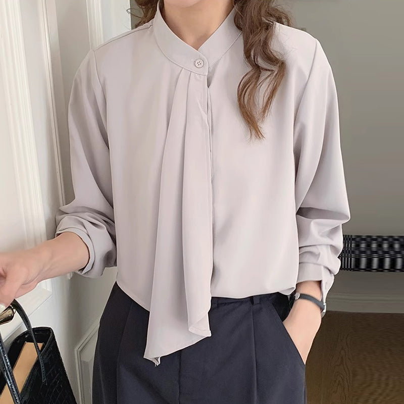 Soft Flow Asymmetrical Shirt 00177