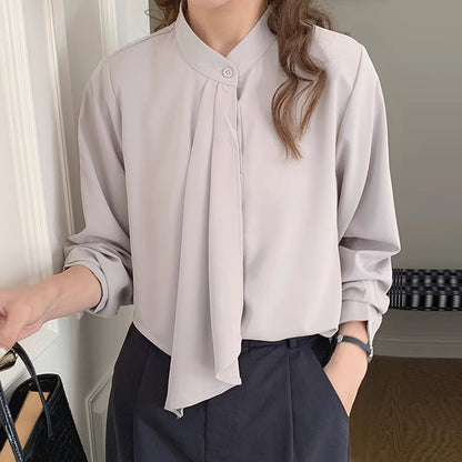 Soft Flow Asymmetrical Shirt 00177