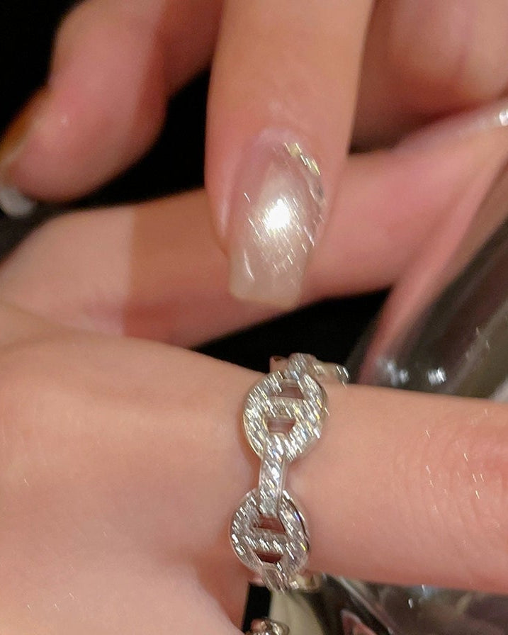 Crystal Loop Ring 00528