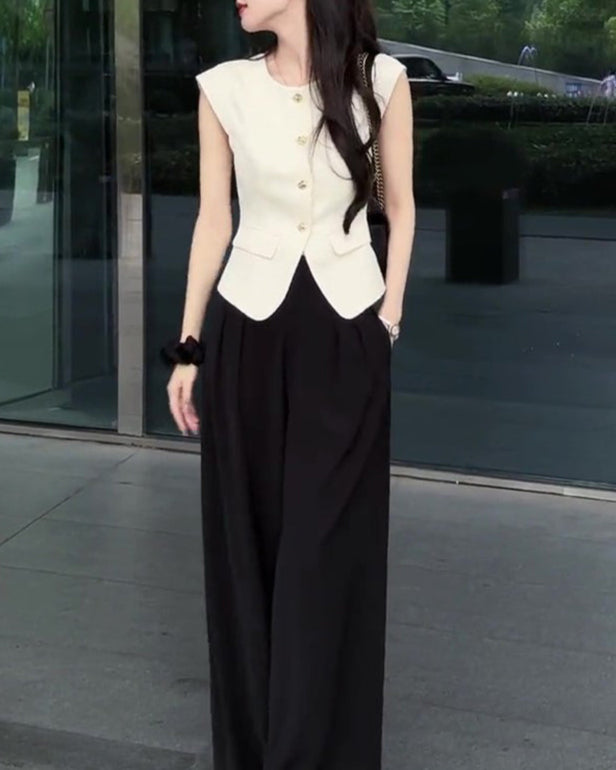 V-Cut Tailored Vest 00214