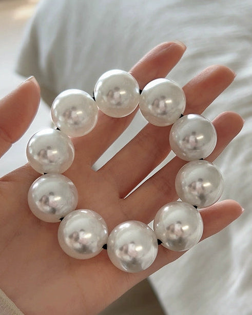 Luxe Round Pearl Hair Tie 00513
