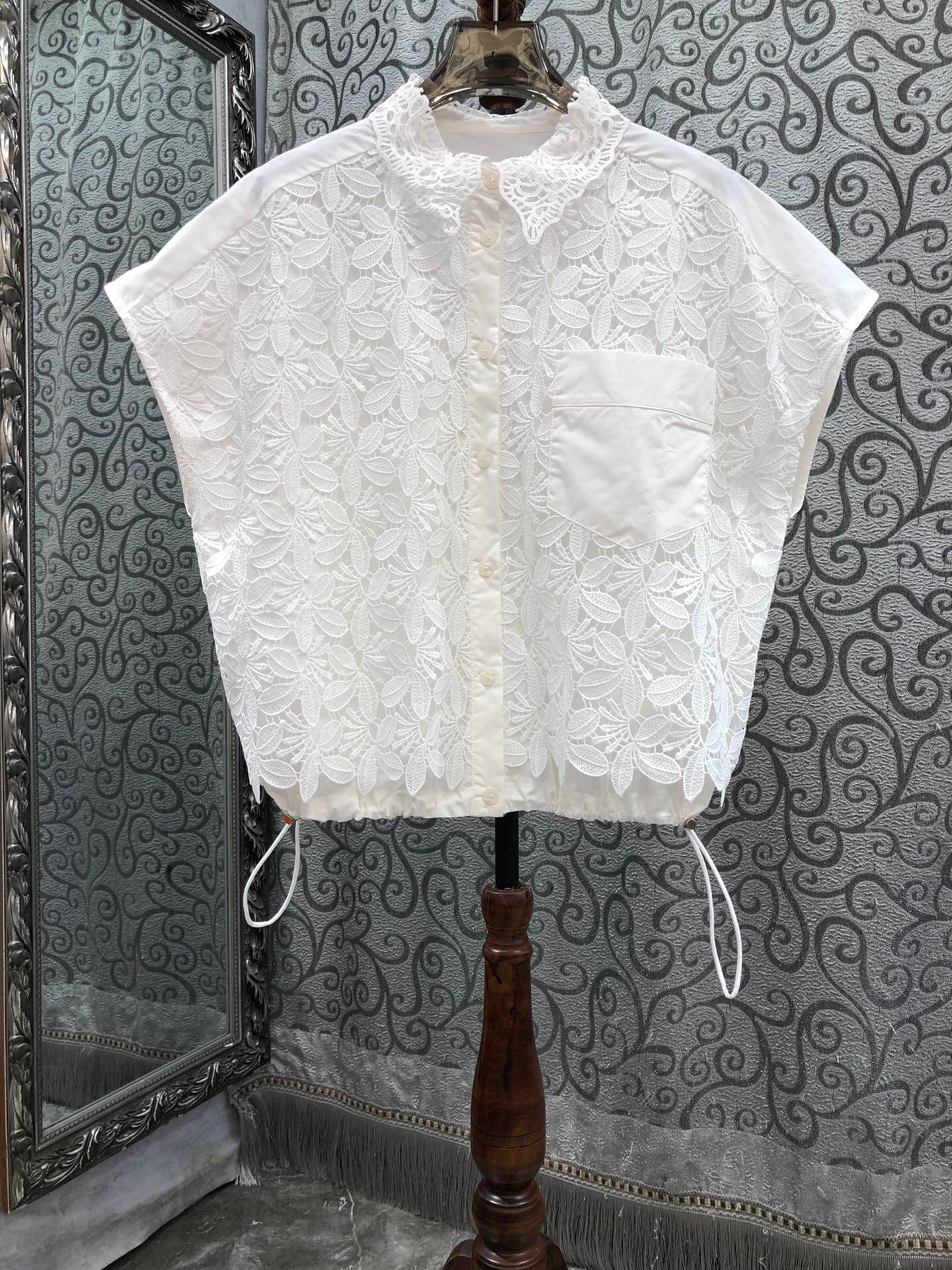 Ethereal Lace Cape Top 00226