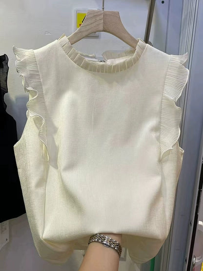 Frill Collar Top 00260