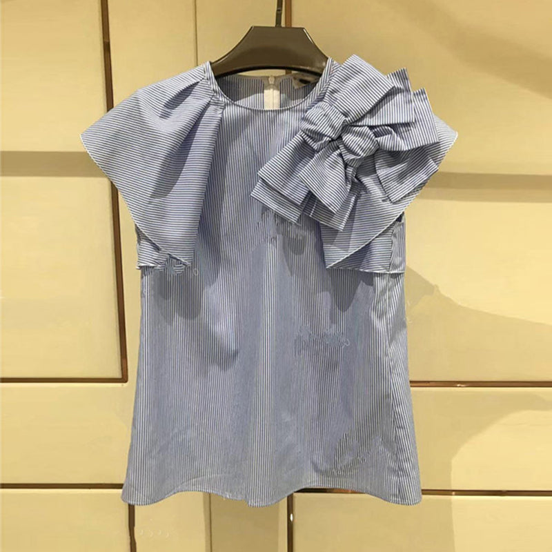 Grand Bow Ruffle Blouse 00227