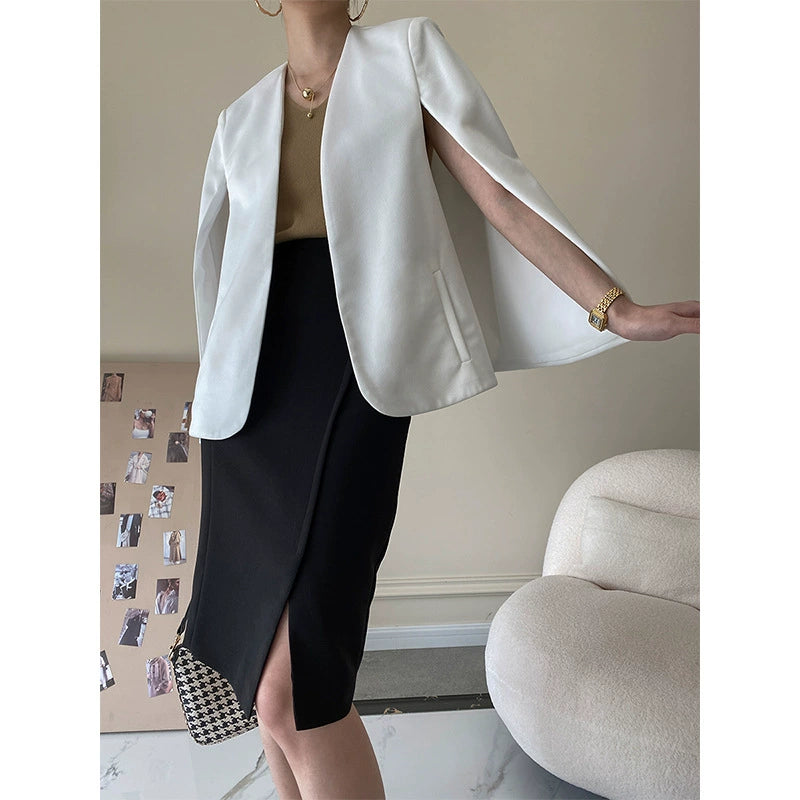 Cape Like Suit Jacket 00288