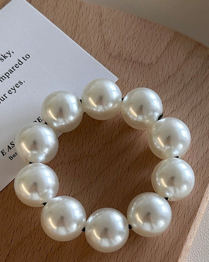 Luxe Round Pearl Hair Tie 00513