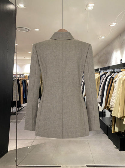 Classic Double-Breasted Blazer 00167
