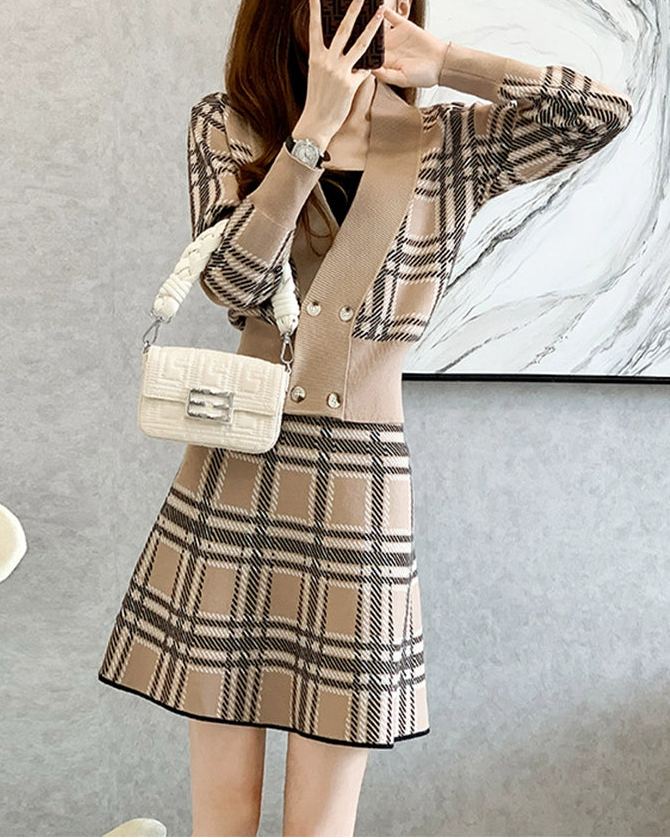 Classic Plaid Two-Piece Set 00462