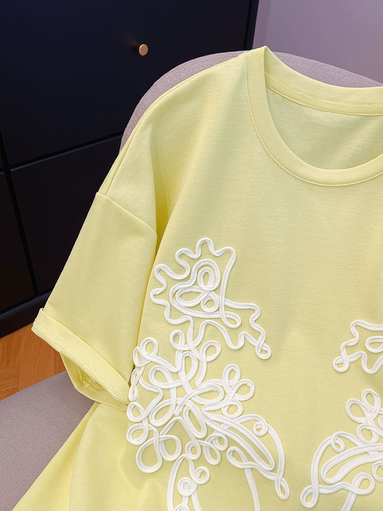 Sunlight Embroidery Tee 00256