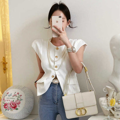 Sleeveless Tailored Vest 00174
