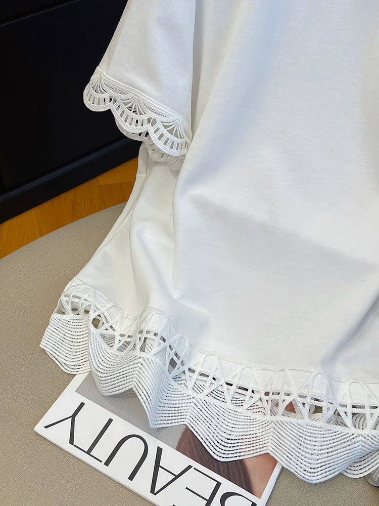 Lace Whisper Tee 00257