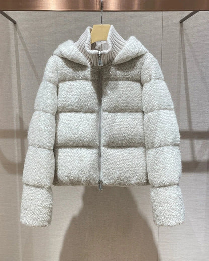 Pale Gray Down Jacket 00015