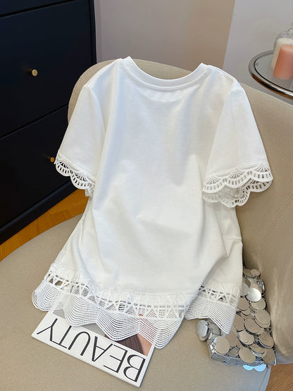 Lace Whisper Tee 00257