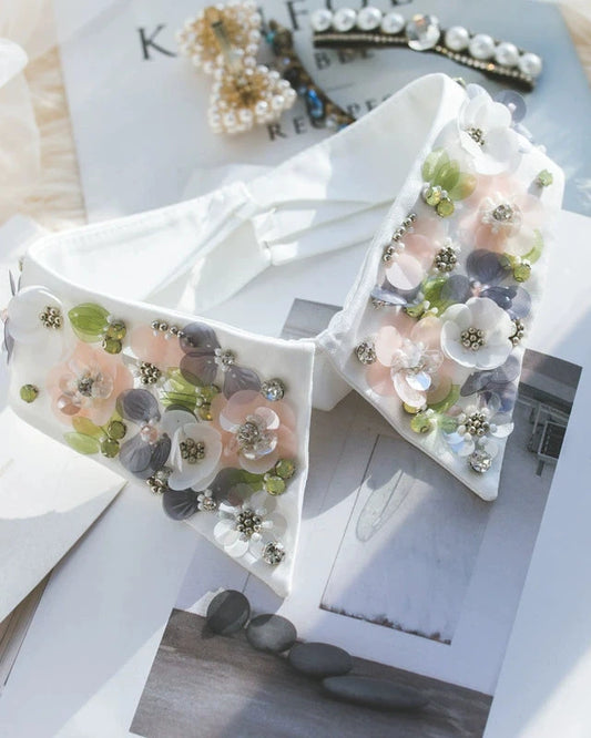 Only Collar with Floral Spangle 00075