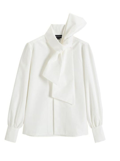 Couture-Inspired Exaggerated Bow Blouse 00160