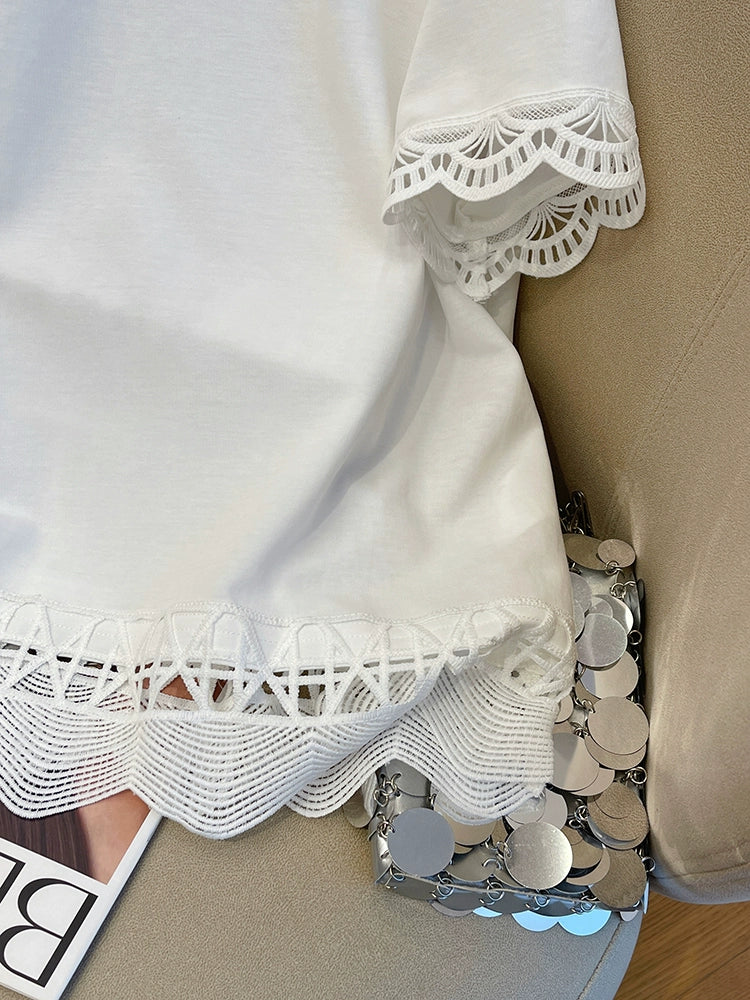 Lace Whisper Tee 00257