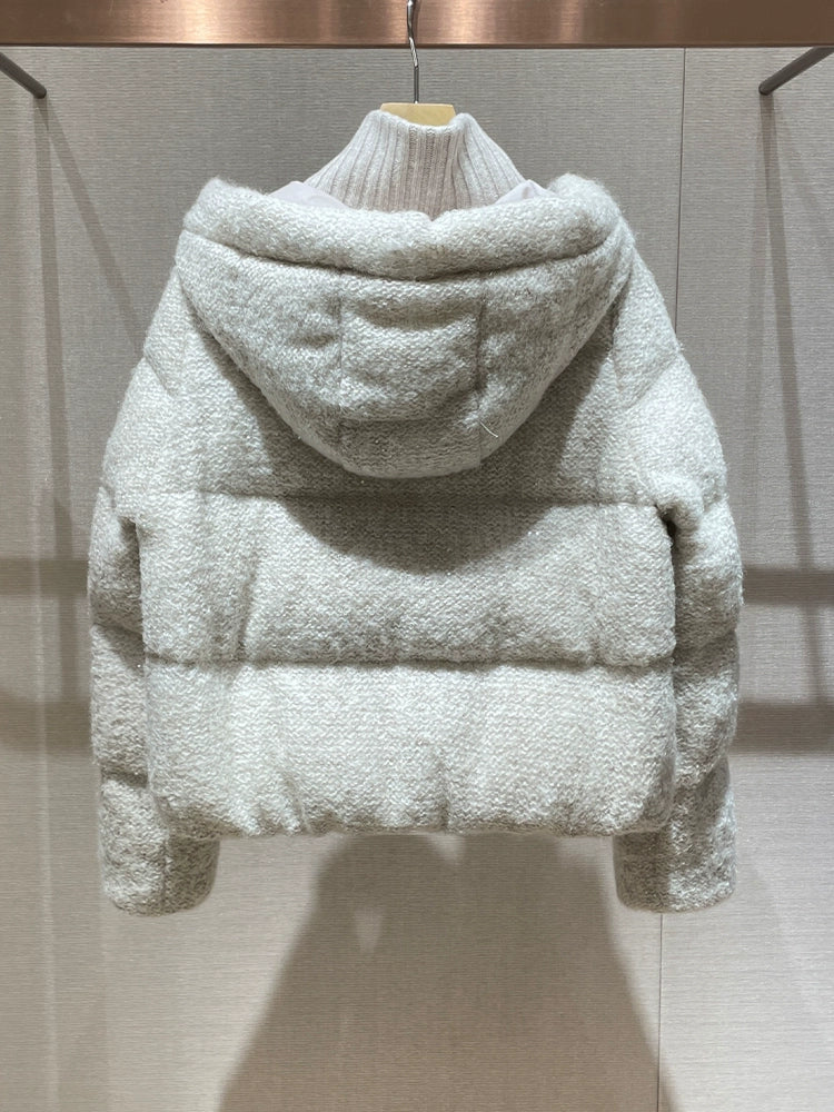 Pale Gray Down Jacket 00015