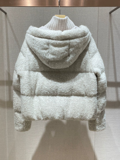 Pale Gray Down Jacket 00015