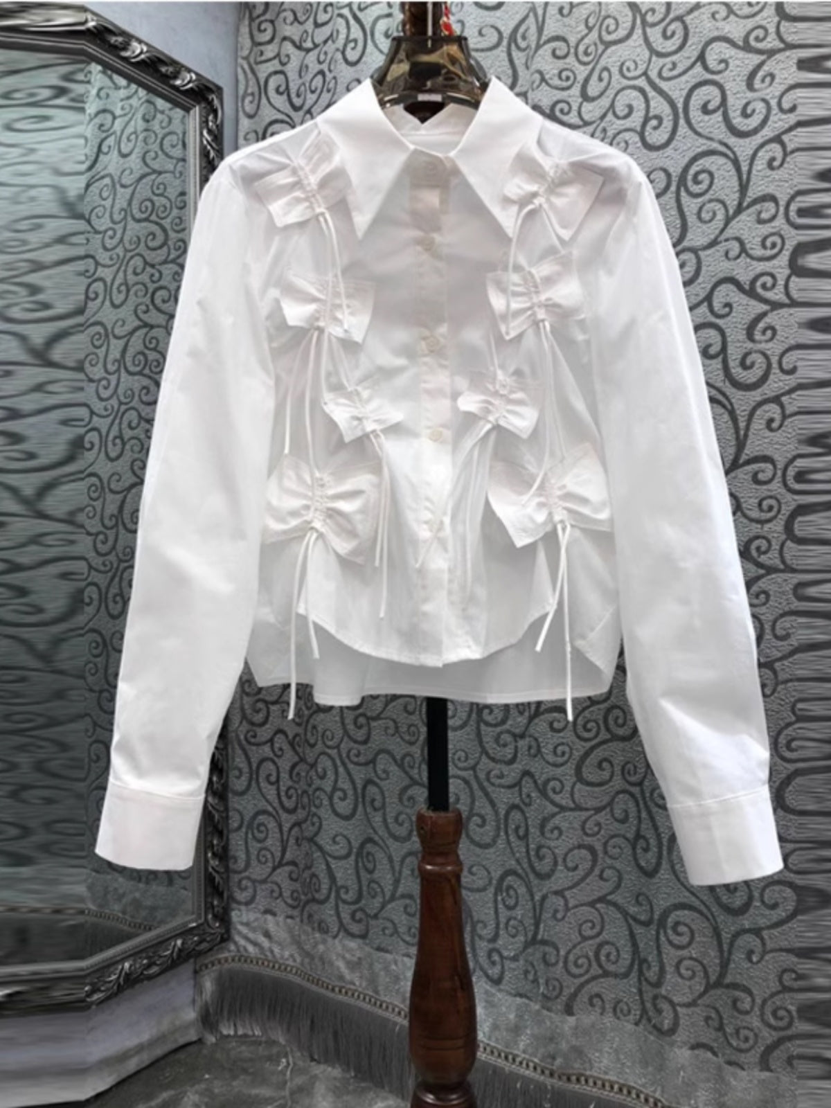 Ribbon Cascade Shirt 00142