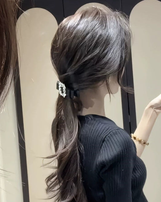 Crystal Ribbon Hair Clip 00466