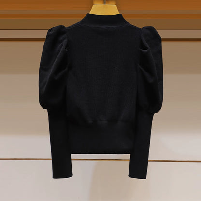 Puffed Long Sleeve Sweater 00022