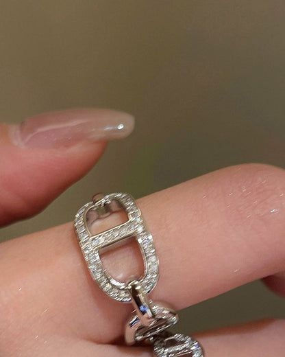 Crystal Loop Ring 00528