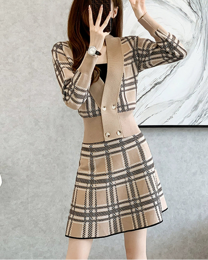 Classic Plaid Two-Piece Set 00462