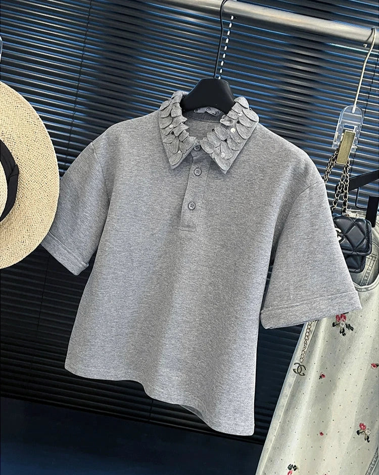 Gray Polo Shirt 00082