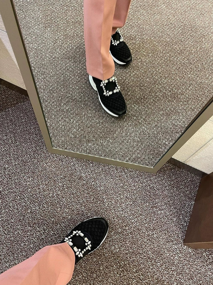 Crystal Buckle Sneakers 00369