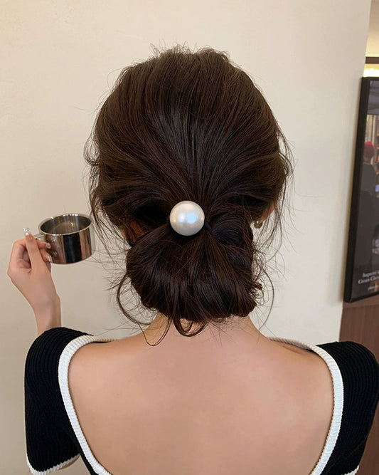 Luxe Single Pearl Hair Tie 00483