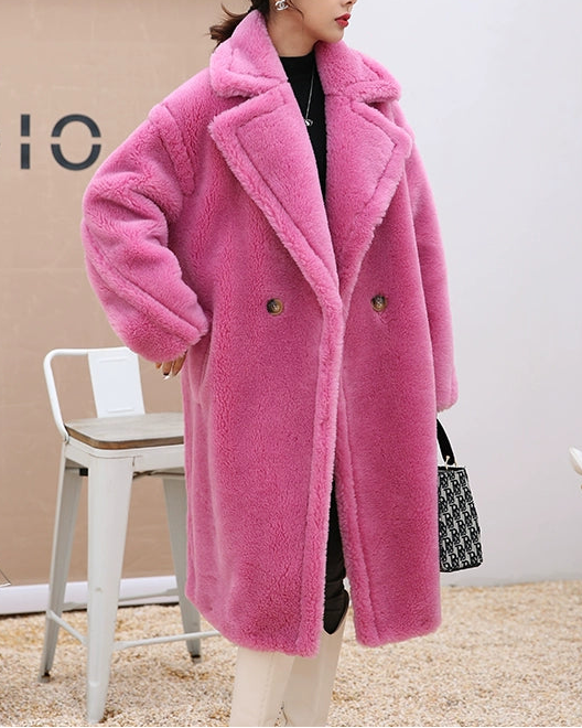 Luxe Teddy Long Coat 00471