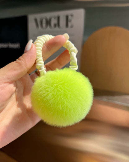 Fluffy Fur Ball Hair Tie 00479