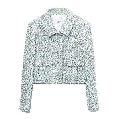 Olive Tweed Collar Jacket 00318