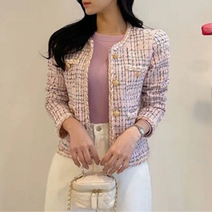 Multiple Color Tweed Jacket 00106