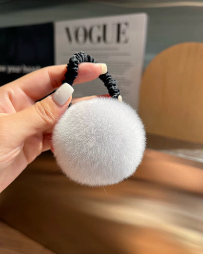 Fluffy Fur Ball Hair Tie 00479
