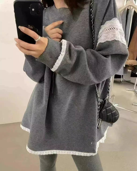 Cozy Lace Pullover 00438