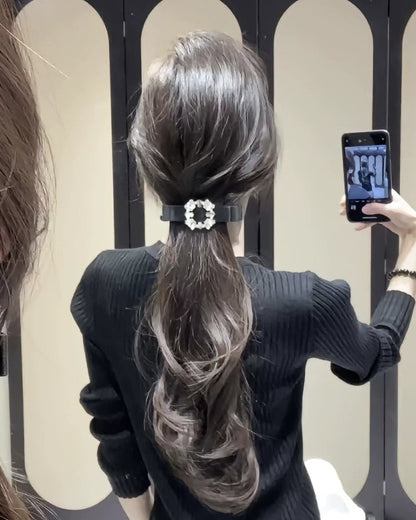 Crystal Ribbon Hair Clip 00466