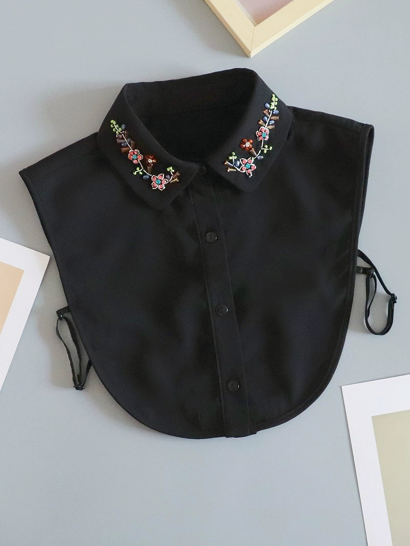Collar with Floral Jewel 00074