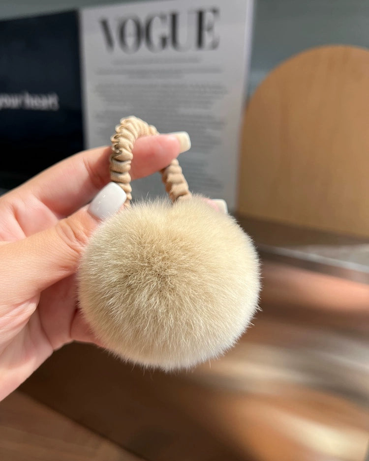 Fluffy Fur Ball Hair Tie 00479