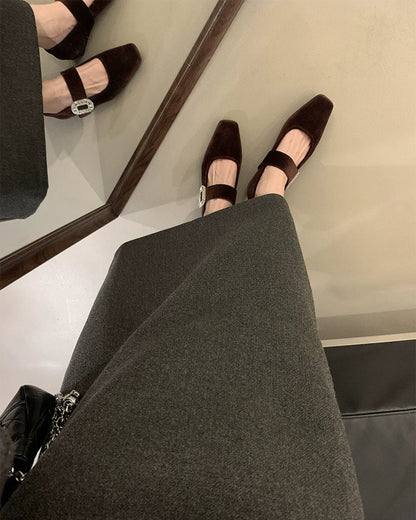 Vintage Buckle Flats 00454