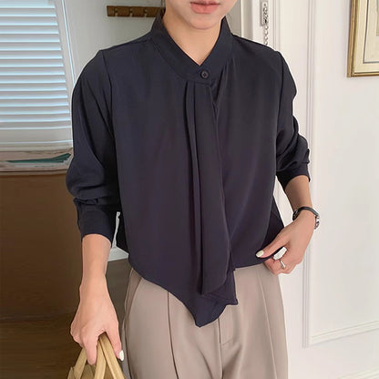 Soft Flow Asymmetrical Shirt 00177
