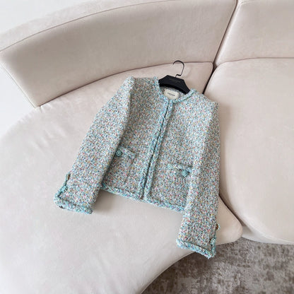 Blush Bloom Tweed Jacket 00316