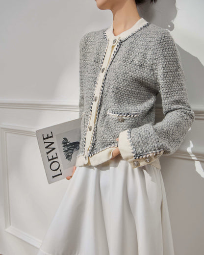 Heather Tweed Cardigan 00359