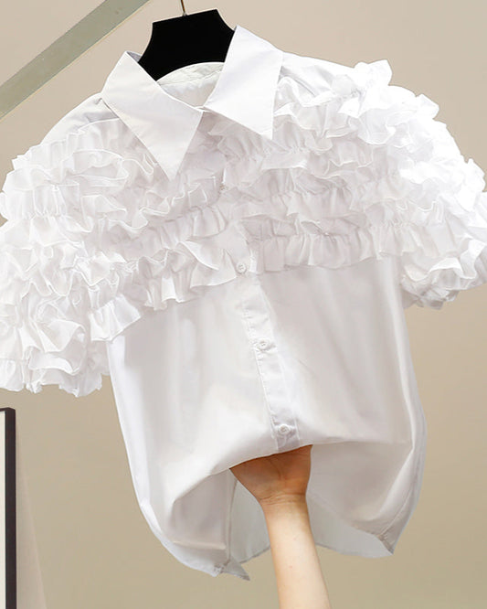 Airy Flounce Blouse 00244